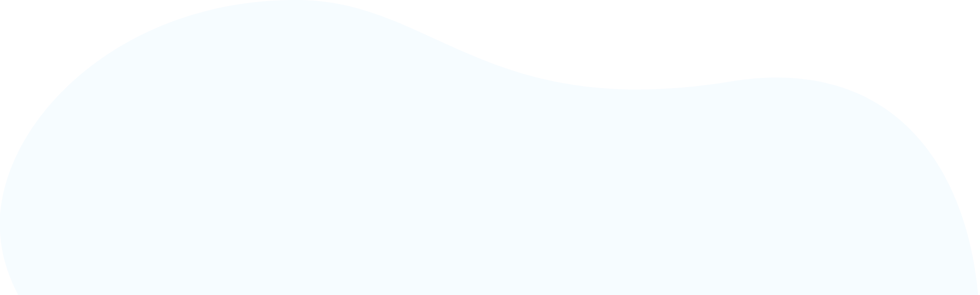 A light grey-blue abstract wavy shape set against an off-white background.